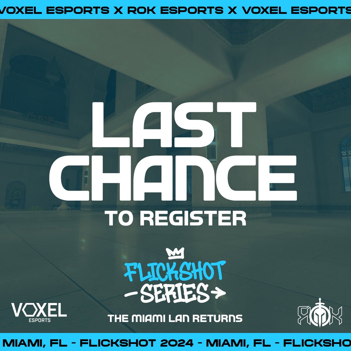 Voxel_CS2's tweet image. ‼️LAST OPPORTUNITY TO JOIN US IN MIAMI‼️

If we don&apos;t get at least 4 teams registered by THIS WED FEB 21st, we will *cancel* the event, as we now only have 3 teams.  

We apologize for these sudden changes, but we hope to still see you join us in Miami!👇
discord.gg/VWmQhkQH3K