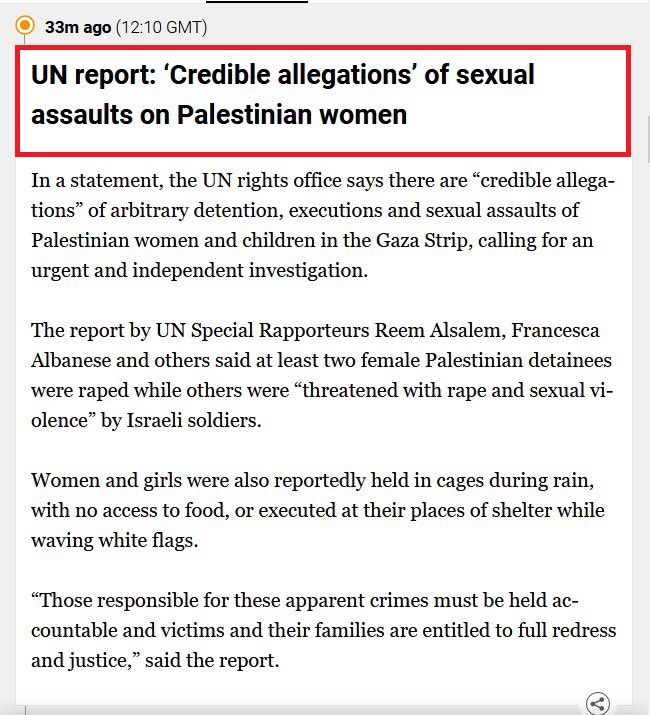 ThiagoResiste's tweet photo. ONU acaba de confirmar que soldados de Israel mantém mulheres palestinas em jaulas para estuprá-las e assassiná-las. 

Muitas foram assassinadas segurando panos brancos em sinal de rendição.

Quando vir algum jornalista defendendo Israel, é ISSO o que eles estão defendendo.

LULA TEM RAZÃO