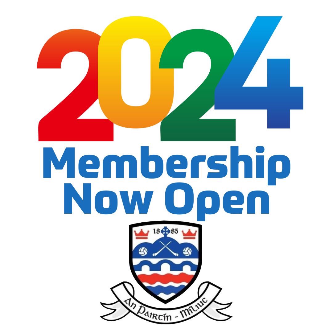 Please log into Foireann.ie to complete your 2024 Club registration. All members must be registered before returning to play. Juvenile Player €70. Adult Playing member €100. Adult Non Player €50. Family membership €200