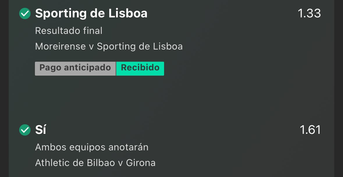 DurdenPicks's tweet image. Otro día más ganando 🤷🏽‍♂️🤑💵💰

Aquí ya se nos hizo costumbre. 

Deja tu ❤️ si quieres que hagamos grupo gratis de lo que resta de Febrero.