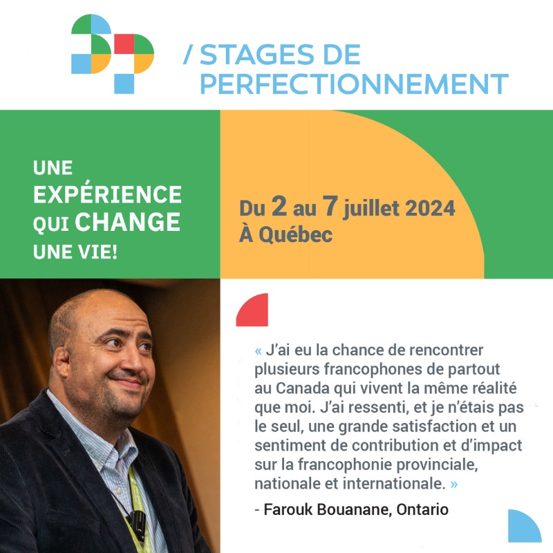 _ACELF's tweet photo. Inscrivez-vous à nos Stages de perfectionnement en construction identitaire! ✨ #édufr #frcan #constructionidentitaire