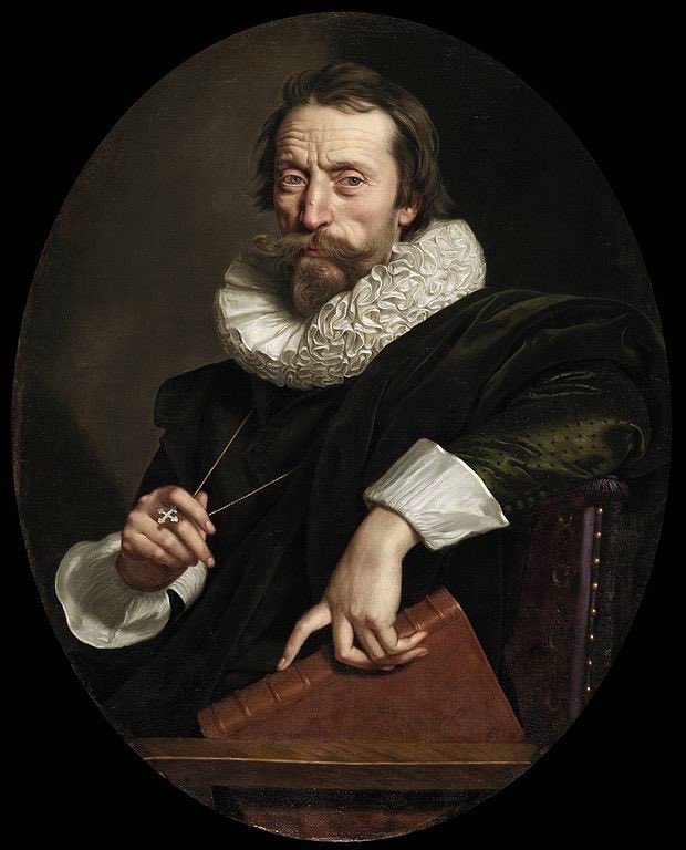 Great Italian poet Giovanni Battista Marino, painted by great Flemish painter Frans Pourbus the Younger, when both were in Paris in 1621.