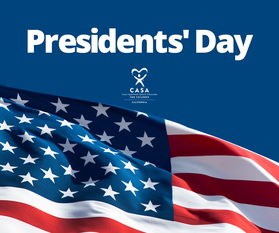 Happy Presidents’ Day from California CASA! Reflecting on Abraham Lincoln's words, 'I’m a success today because I had a friend who believed in me and I didn’t have the heart to let him down,' we find inspiration for the important work of CASA volunteers.