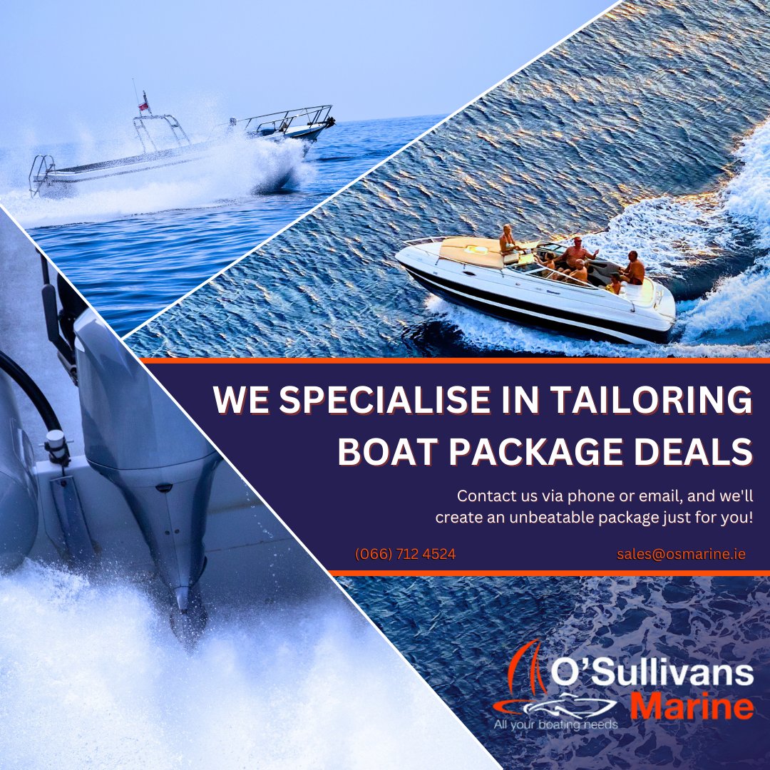 SullivansMarine's tweet image. At O&apos;Sullivans Marine we specialise in tailoring boat package deals.

Call or email us with your requirements, and we will put a price package together for you! 🌊🛥️

(066) 7124524 📞
Service@osmarine.ie ✉️

#OSullivansMarine #BoatPackage #OutboardEngine #Marine #Boat #BoatLife