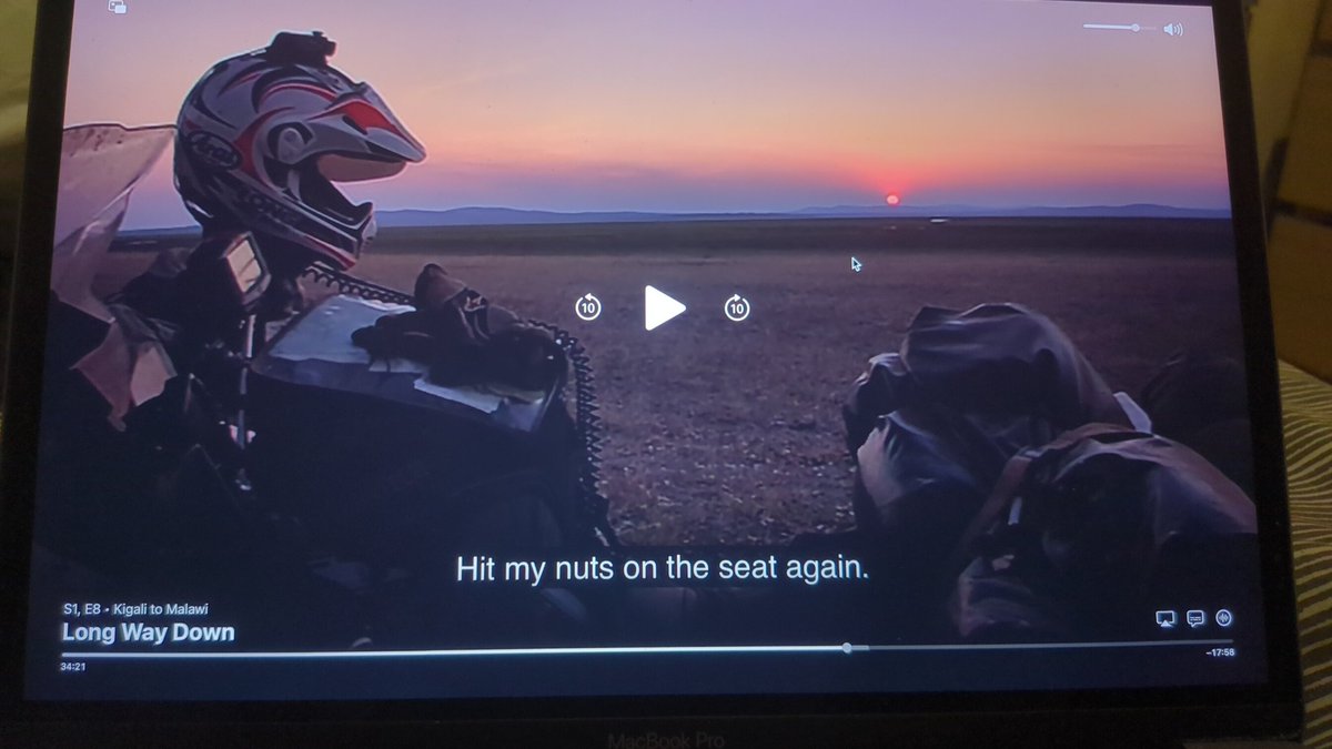 Watching the Long Way Down and it's got stuck with that age old quote on the screen and won't go away 😁. #LongWayDown #Motorbike
