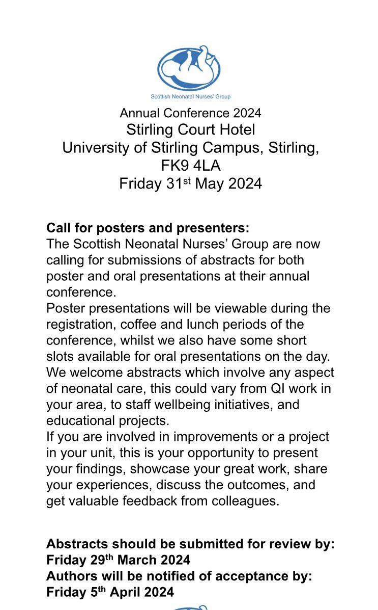 Scottish Neonatal Nurses' Group 💙 tweet media