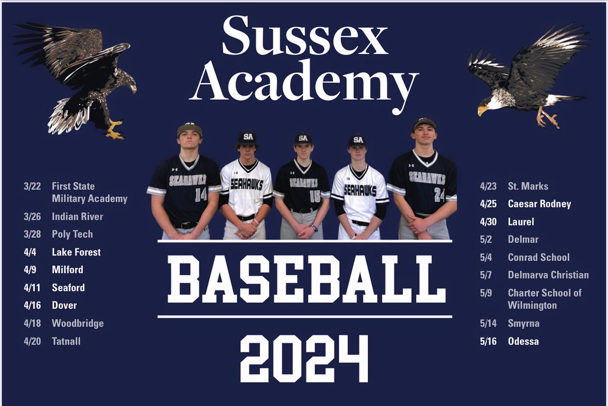 Sussex Academy Baseball tweet media