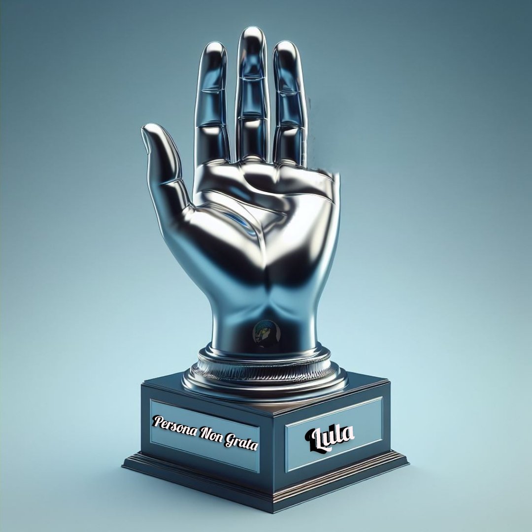 Já que o troféu Nobel da Paz não vem mais, pelo menos vai ganhar o troféu de "Persona Non Grata"