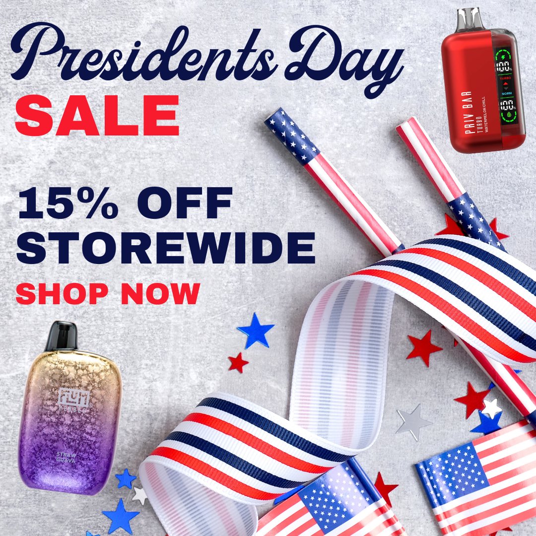 Shop Now at Eliquidstop.com

#PresidentDay #vape #sale #vaping