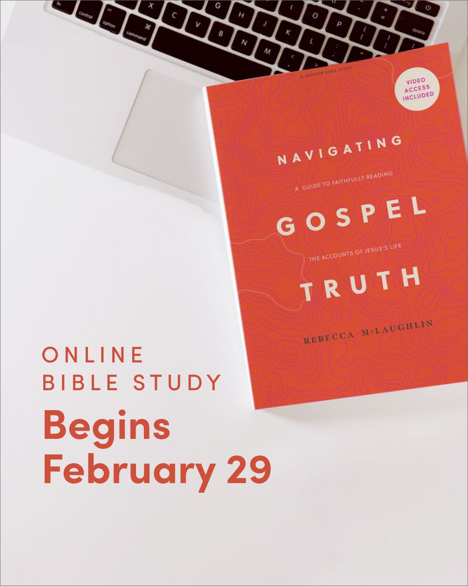 Join us on a journey through the gospels in the Navigating Gospel Truth online Bible study with Rebecca McLaughlin, starting February 29.

Sign up for the #NavigatingGospelTruth Online Bible Study here: onlinestudy.lifeway.com/v/gospeltrutho…