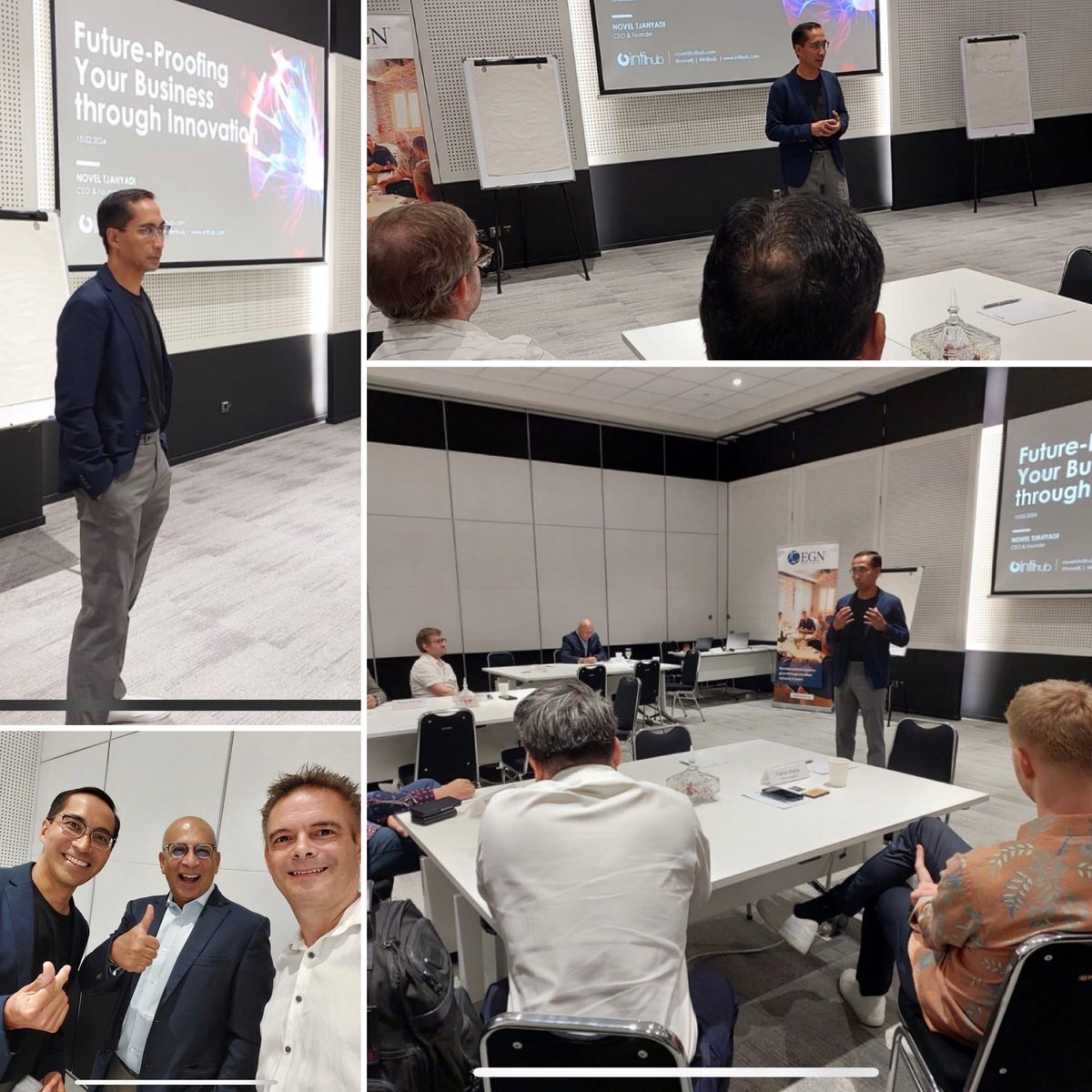 Delivered a keynote last week before a group of executive leaders of EGN Group. It is imperative  for leaders to keep their businesses future-proof in today's fast-paced technological advancements and ever-changing market dynamics.

#FutureProofingYourBusiness #Innovation