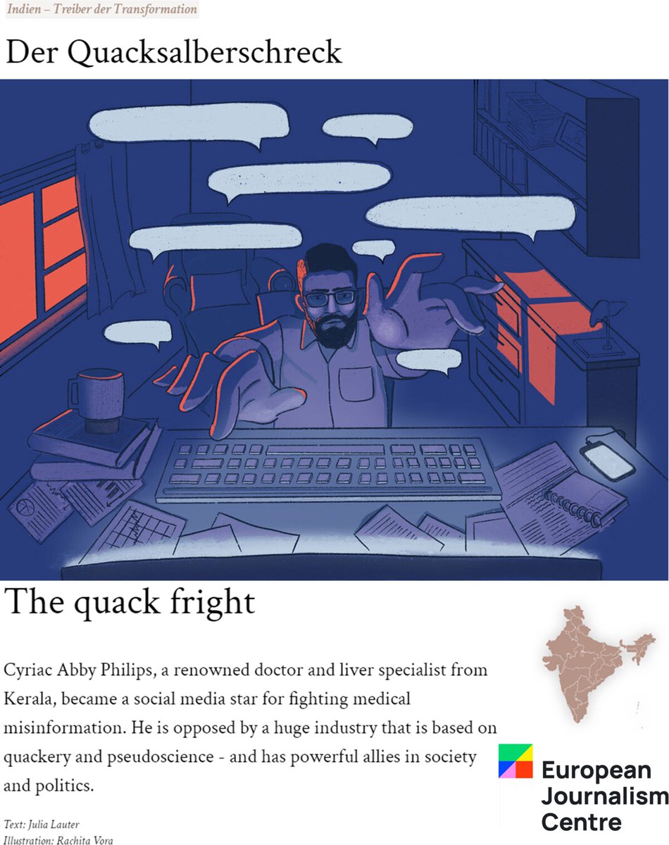 Dear friends, my scientific works on the alternative medicine industry in India and the harassing aftermath has been extensively profiled by the German magazine, brand eins [<a href="/brandeins/">brand eins</a>]  for their special feature India: A Country on the Move, funded by the European Journalism