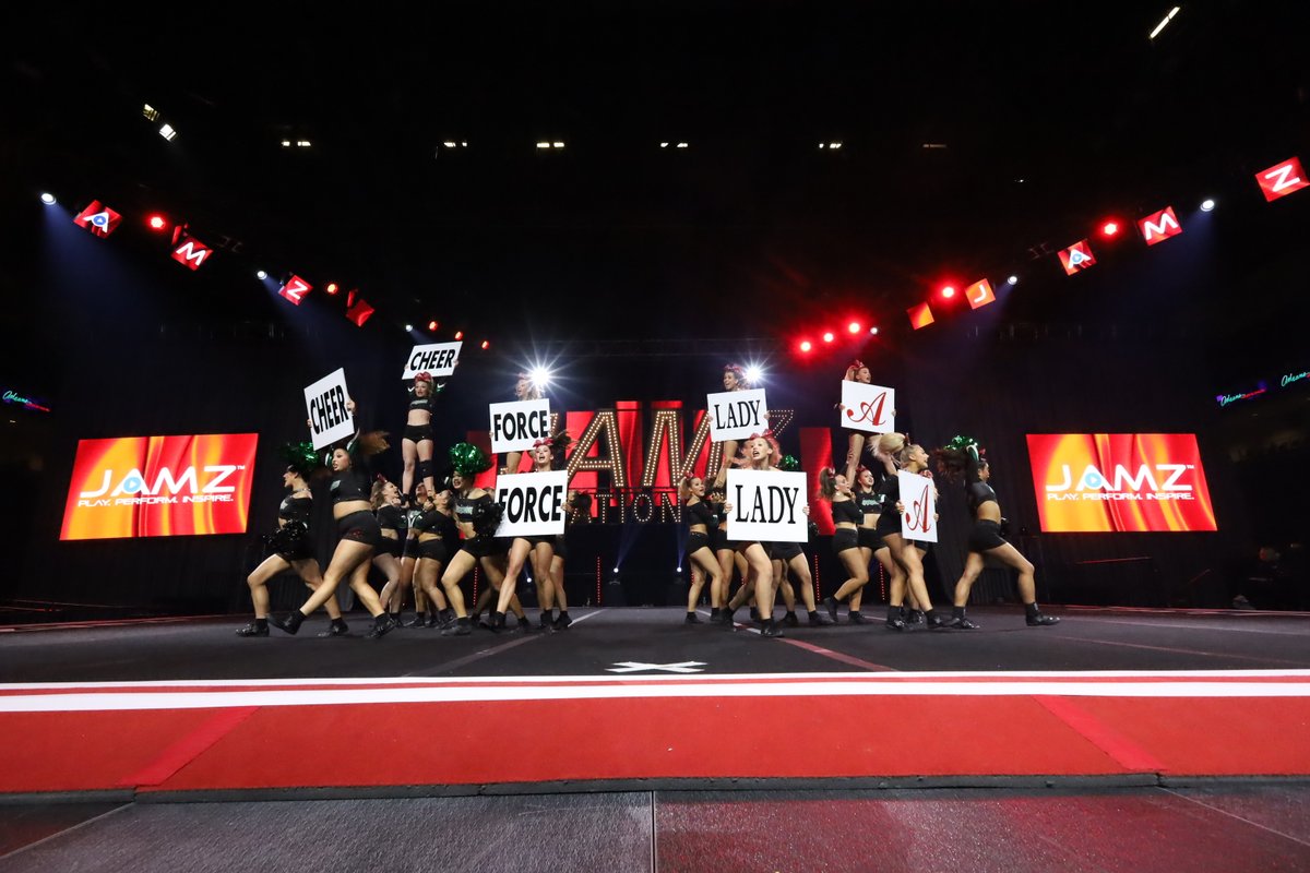 The odds are FOREVER in their FAVOR! 

CheerForce Lady A looking CLEAN - looking FOCUSED! 

That standing tumbling section - hello! 

#JAMZNationals