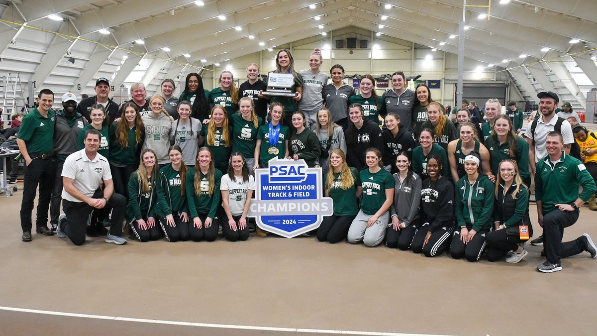 WT&amp;F: Anna Igims was named the Track and Overall MVP, Regan Johnson was named the Champion Scholar award winner and Slippery Rock picked up its seventh PSAC indoor title with a win at the conference championships Monday from Lehigh.

Recap🔗: bit.ly/49CXCqc