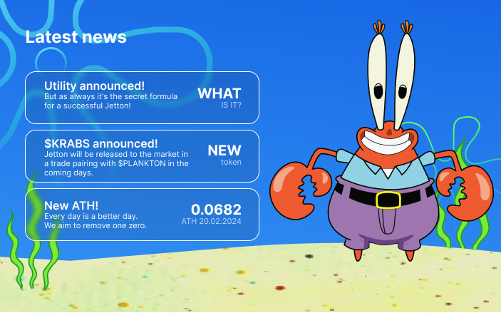 Results of the day!
$PLANKTON listed in DeDedust!

<a href="/dedust_io/">DeDust</a> 
<a href="/wallet_tg/">Wallet in Telegram</a>  
<a href="/ton_blockchain/">TON 💎</a>