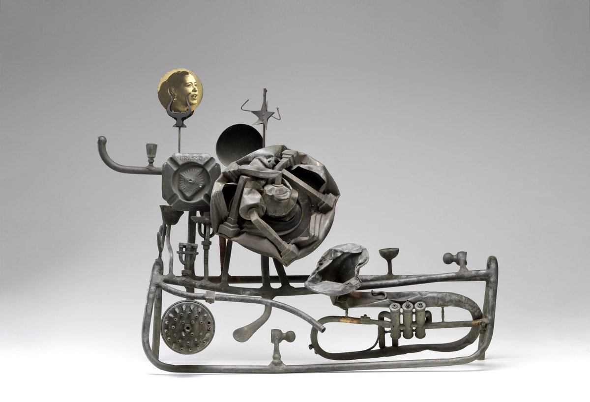 dbbalken's tweet photo. Shinkichi Tajiri, Lament for Lady (for Billie Holiday),1953. Brass, bronze, and photograph. Highlighted in Americans in Paris, Artists Working in Postwar France,1946-1962, inaugural exhibition for the Grey Art Museum, NYU for which I have served as lead curator. Opening March 2. https://t.co/gCybliSe19
