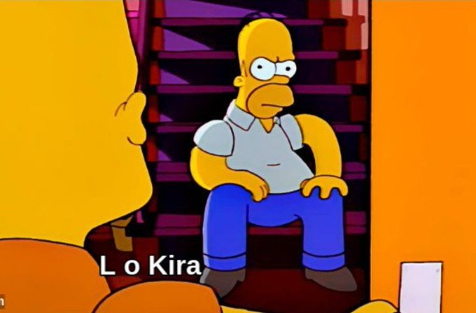 Cuando la cosa va seria lo pongo a ver death note para saber su cordura, literal soy... https://t.co