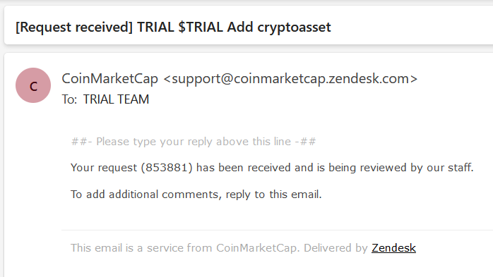 trialsol's tweet photo. Hey @CoinMarketCap ❤️

The TRIAL ($TRIAL) community successfully filled the listing form. ✌️⚫️

#853881 https://t.co/szpPt2Yw2S