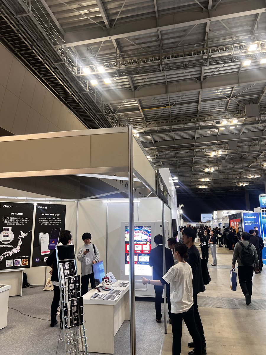 24karat_io's tweet image. 東京ビッグサイトで木曜まで出展中！お暇な方は遊びに行きてください〜
#japanweb3week