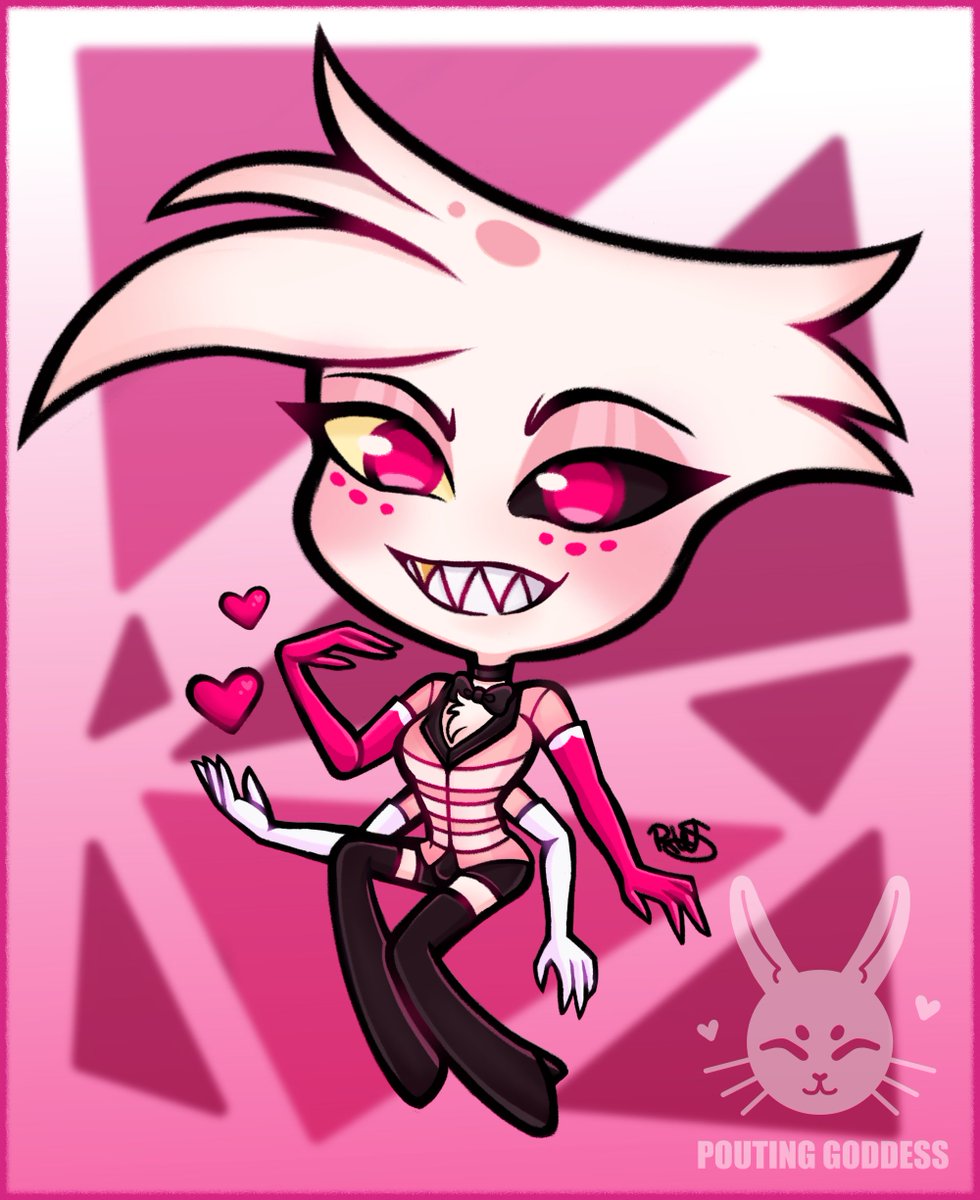 'Coked up dick sucking hoe?' [#angeldust #HazbinHotel #HazbinHotelFanart ]