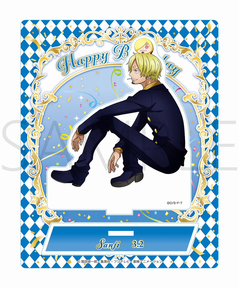 麦わらストア　ワンピース　アクリルスタンド　サンジ　バースデー　コック 麦わらストア ワンピース アクリルスタンド サンジ バースデー コック