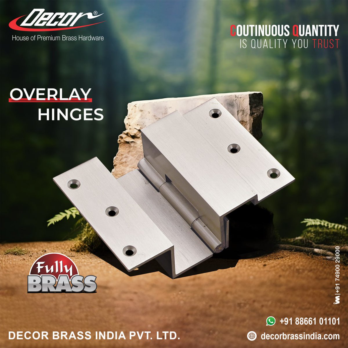ibais_hardware's tweet photo. DECOR BRASS INDIA PVT. LTD. - JAMNAGAR
For enquiry via WhatsApp click:
https://t.co/0x7KJP0vN7
Customer Care: +91 88661 01101
#overlayhinges #hinges #hingeshardware #doorhardware #doorfitting #hardwarefitting #hardwareproduct #hardwareaccessories
.
@ibais_hardware https://t.co/SB2Wo9mrCP