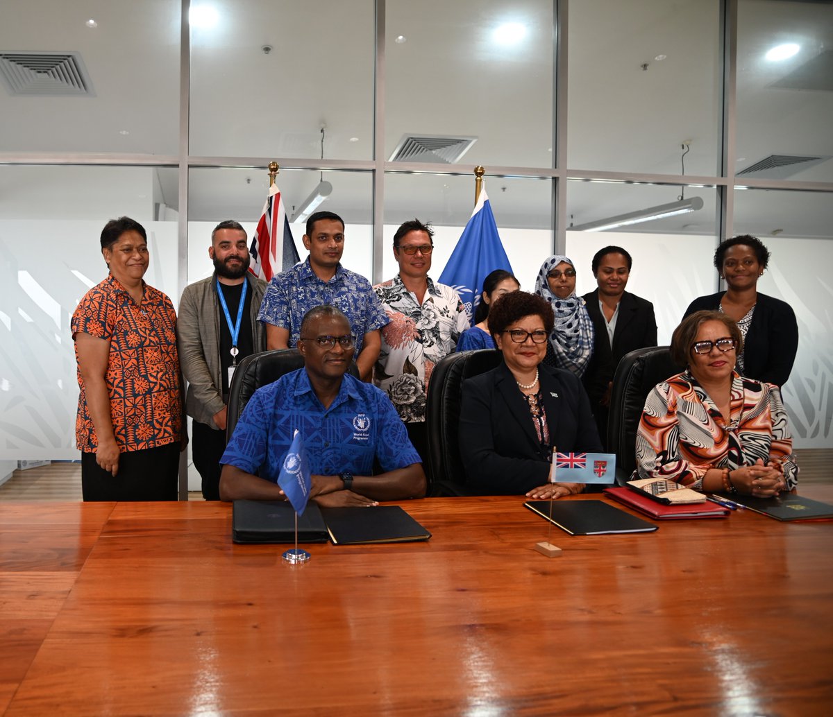 WFP_Pacific_'s tweet photo. We are pleased to #partner with @FijiGovernment @UNOCHA_Pacific with funding supported by @UNCERF @WFP on #Fiji's pilot #AnticipatoryAction project to help #mitigate the shocks of #climate #disasters @alphabahnet @EmmaConlan12 https://t.co/PnhPUsmjPC