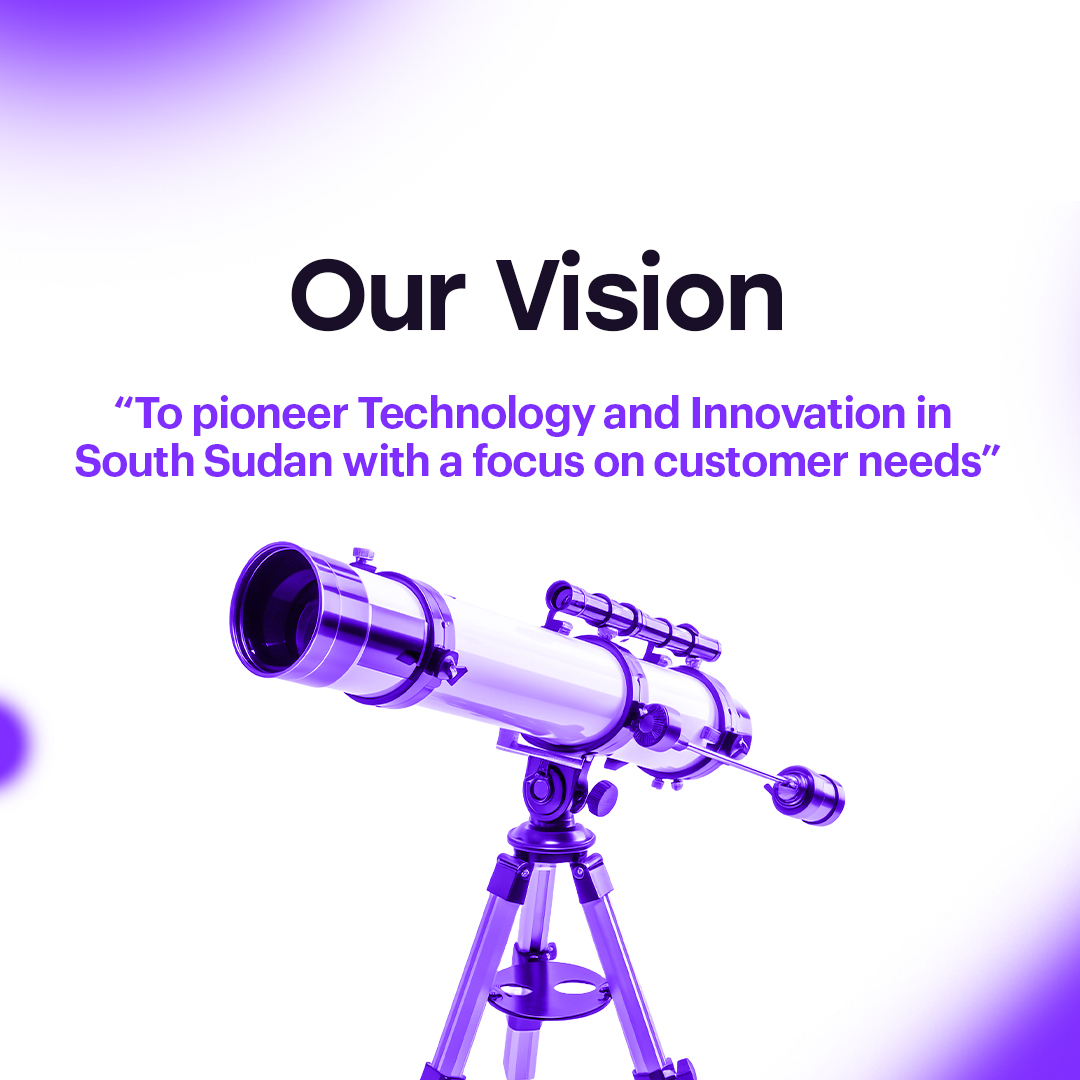 Our Vision
To pioneer Technology and Innovation in South Sudan with a focus on customer needs.
#rebranding #eyenu #digitallyinnovative