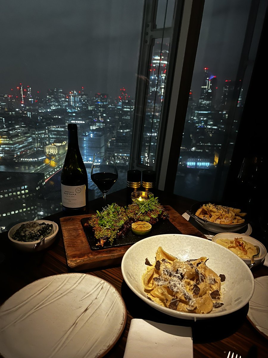 MethodFBA's tweet image. Evening off for a meal at Oblix, courtesy of Amex 🍝