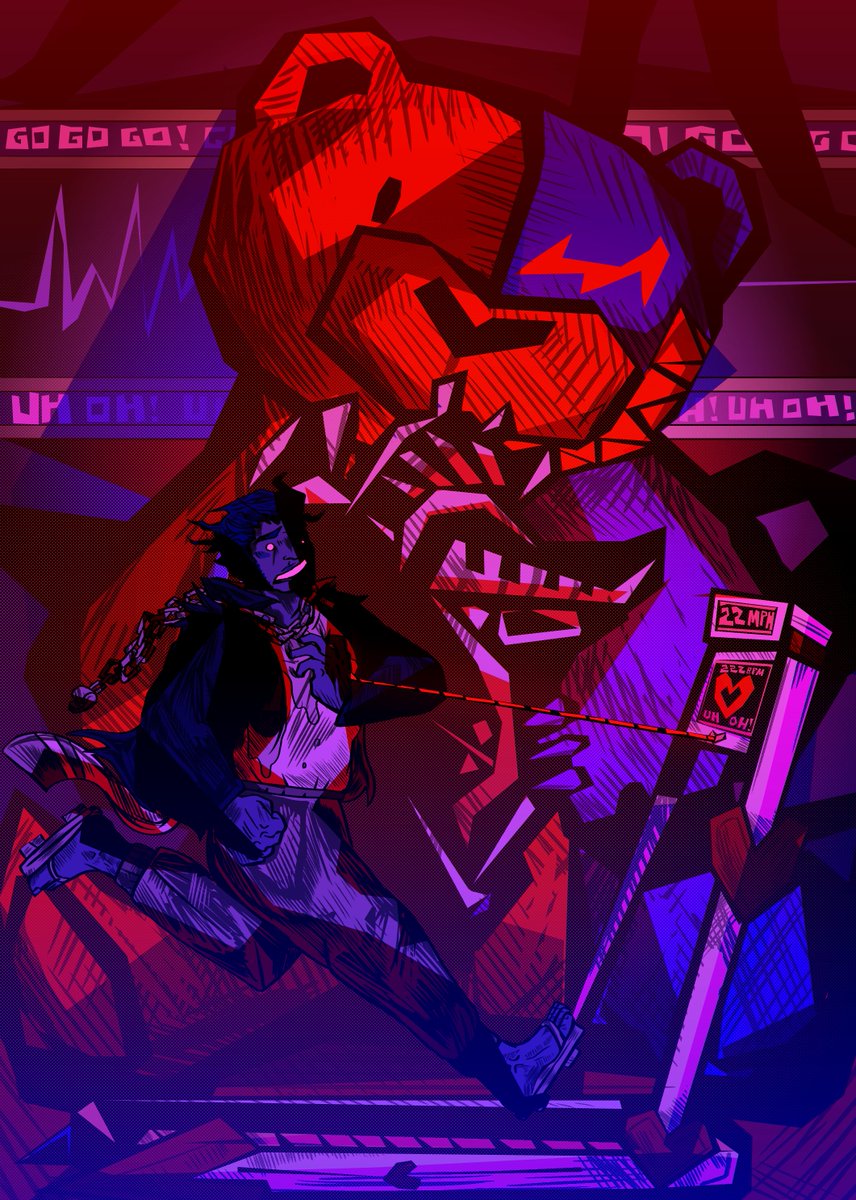 Another piece for <a href="/drexecutionzine/">Death's Final Dance ✦ FINISHED</a> ! This one featuring the man himself, Nekomaru Nidai! 
Be sure to check out the zine, it came out super great!
#danganronpafanart