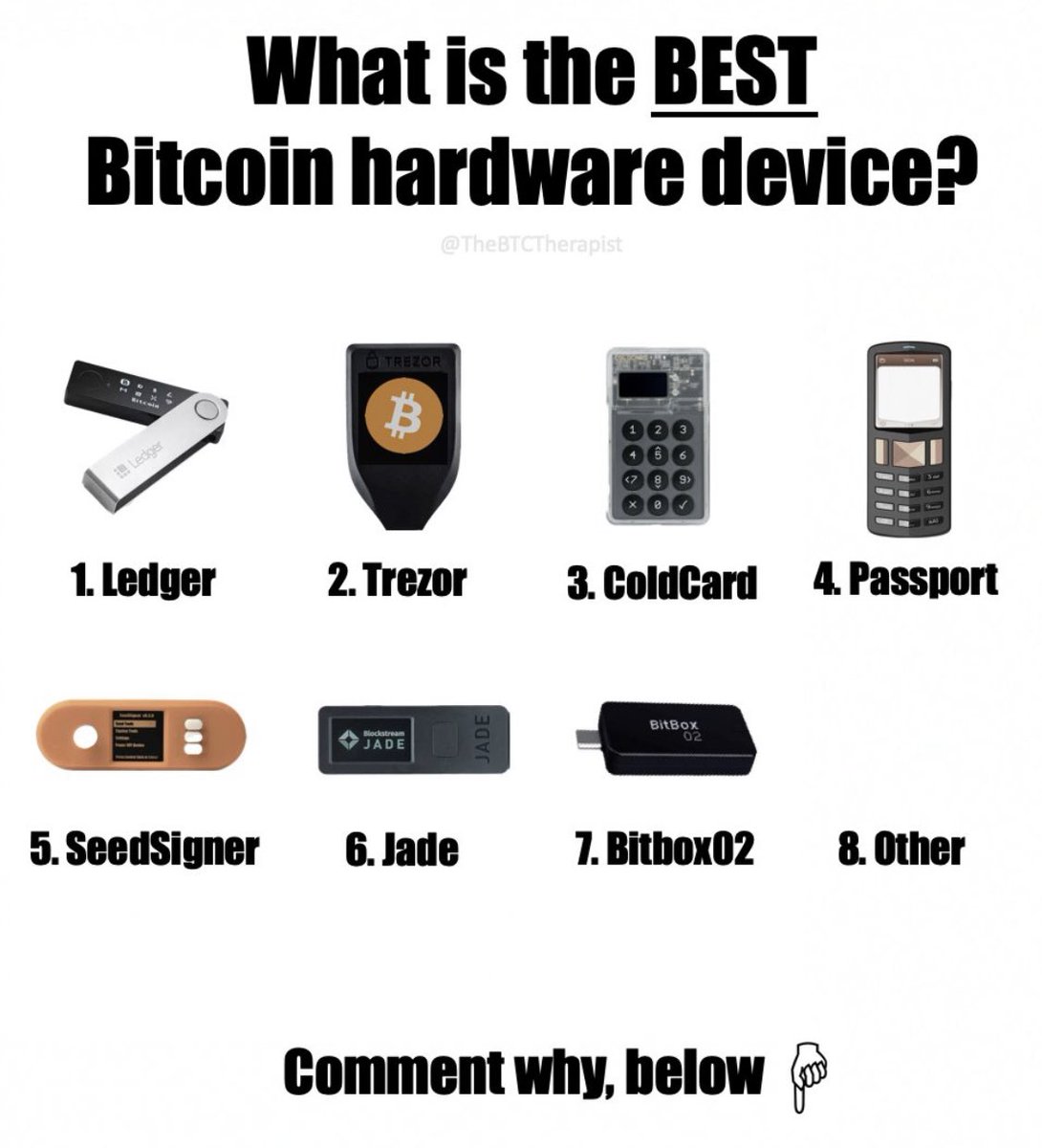 What is the best hardware device? #BTC