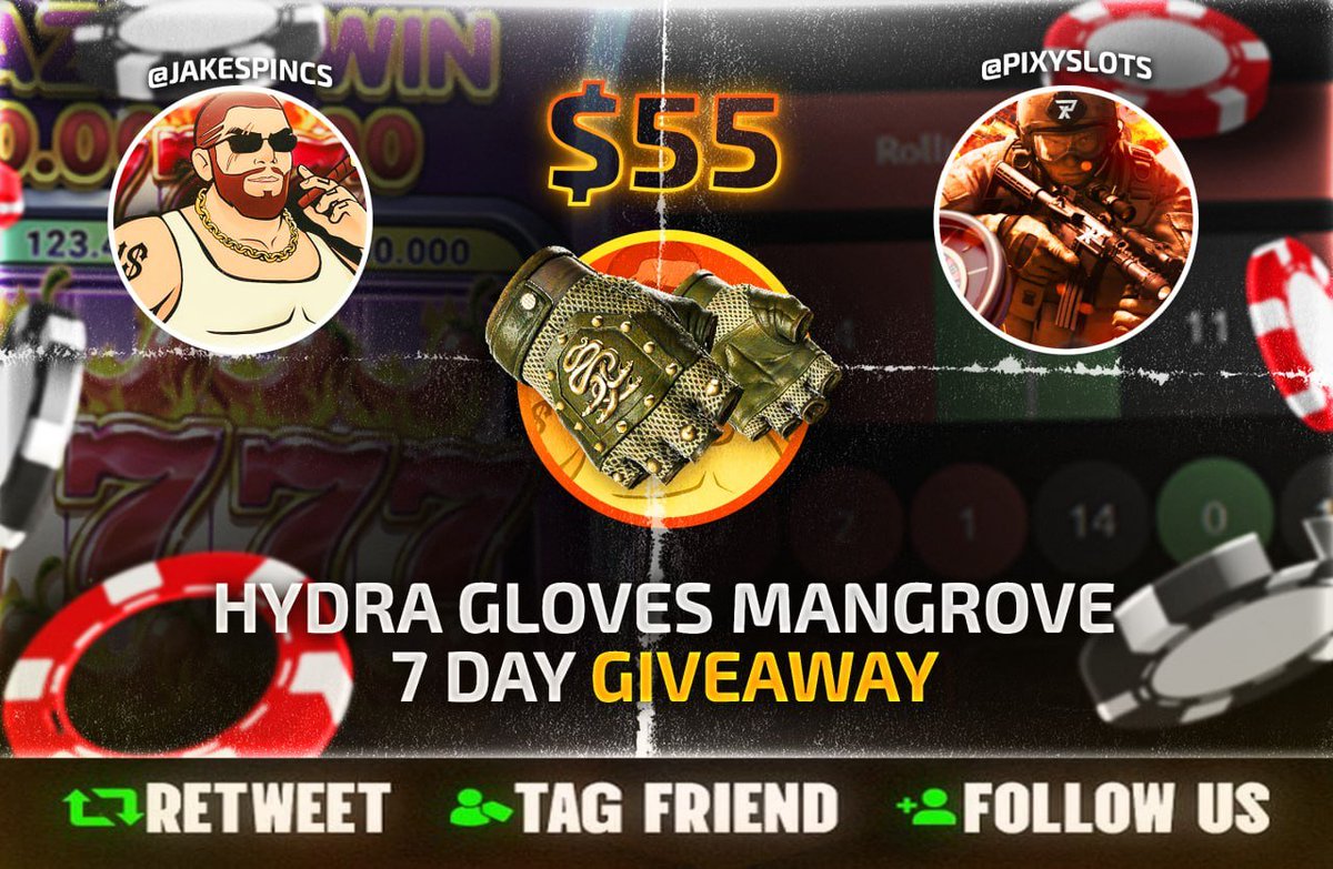 chrisGlive's tweet photo. 🎁 $55 HYDRA GLOVES | MANGROVE
⏰Rolling in 7 days

🔁Retweet + TAG 3 friends
🐦Follow:
 - @PixySlots
 - @jakespincs

Goodluck Everyone ❤️ #giveaway https://t.co/fARHI7e57M