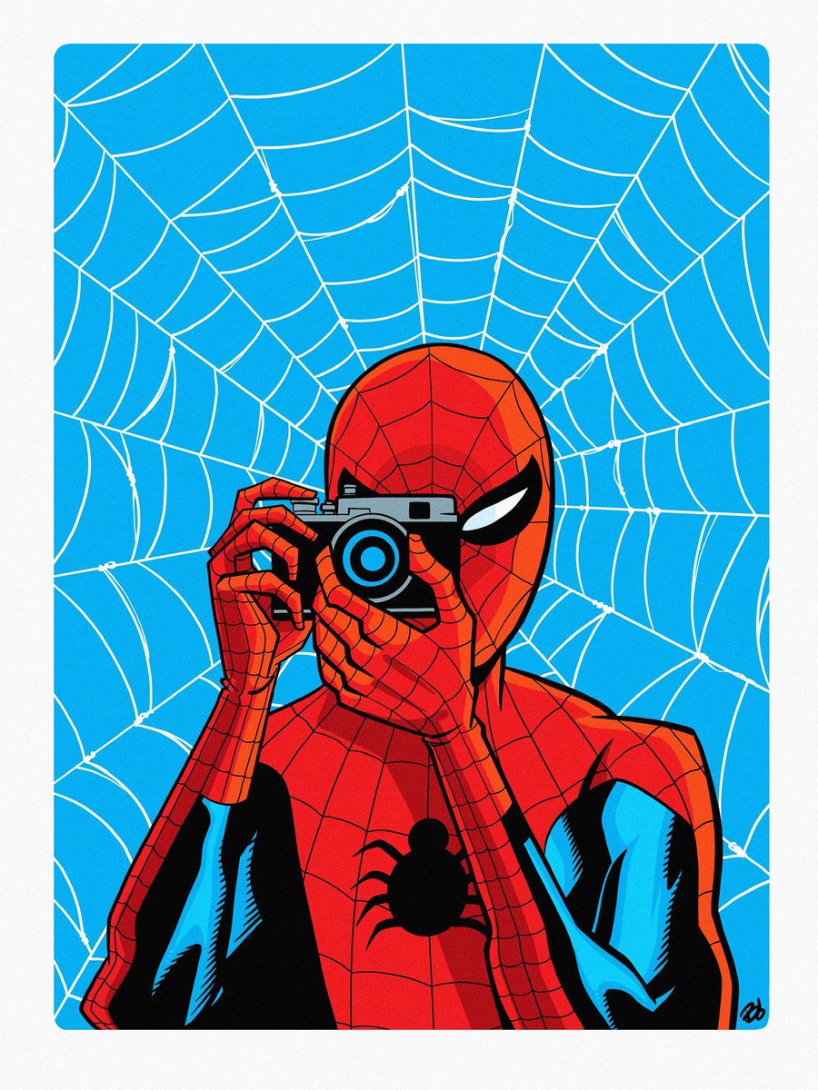 Spider-Man snapping a pic. What do you think Spidey is taking a photo of? #Marvel