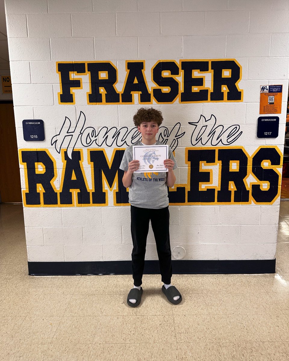 Congratulations to our latest Athlete of the Week Connor Wilson!

During this wrestling season, Connor won over 30 matches and had other notable finishes at the County Tournament (7th) and the Warren Wood Tower Clash of Champions Invite (5th). 

Congratulations on a great season!