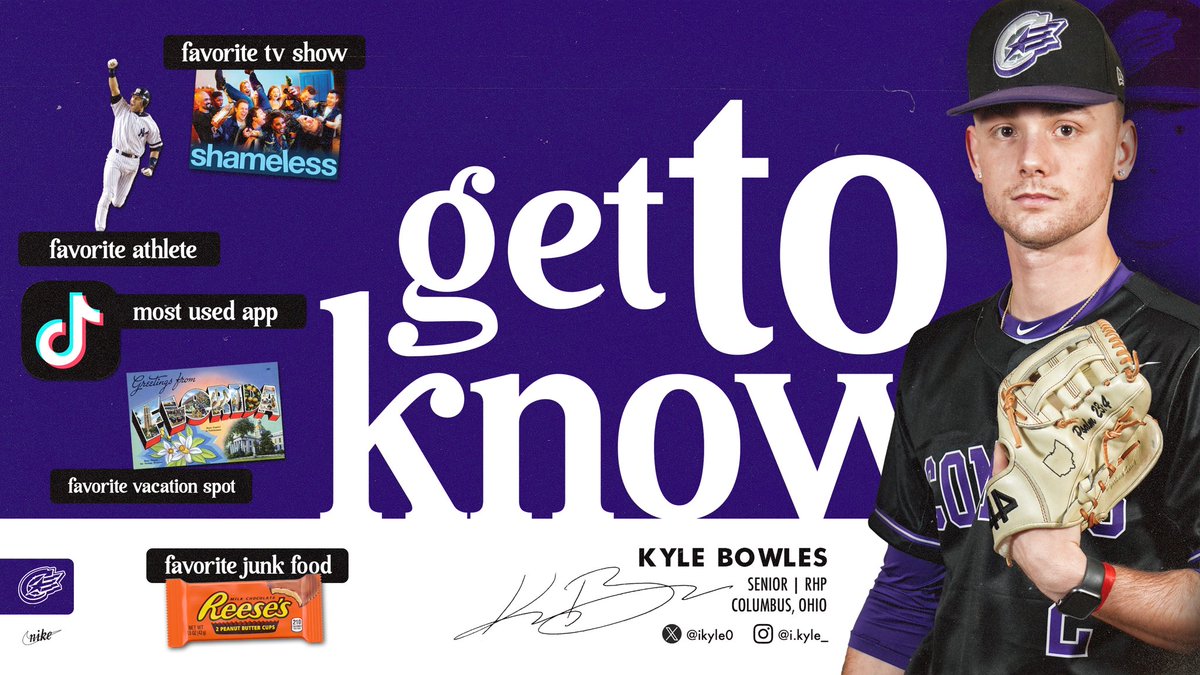 Opening day is just a few days away, so it’s time to Get to Know our class of 2024!

🎓 Senior 
📍 Columbus, OH
⚾️ RHP
