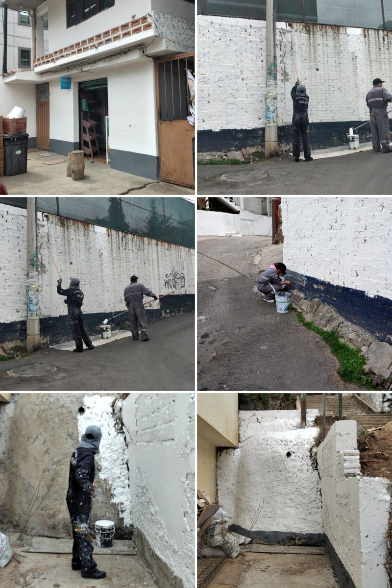 TSpartanos's tweet photo. La Brigada de Reacción Inmediata del Alcalde @AdrianRubalcava realizó pinta de fachas y retiro de grafitti en calle federico garcia lorca de la colonia leopoldo romano @gesquivelg  @AlcCuajimalpa https://t.co/oydrYUUKsk