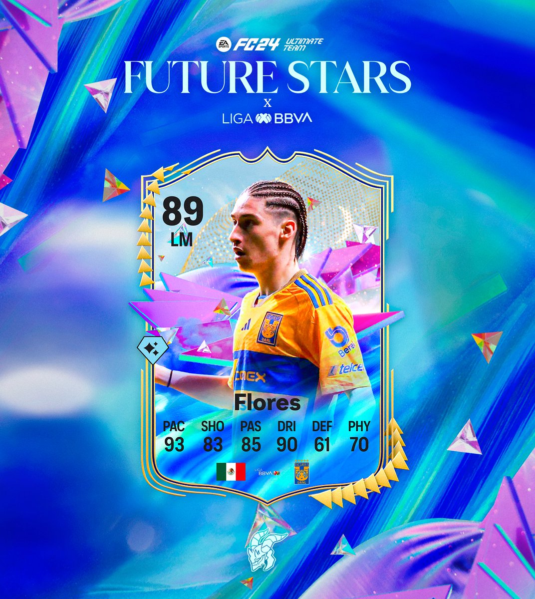 _InfernusGaming's tweet photo. Future Stars x Liga BBVA ✨

Te dejamos un pequeño vistazo a lo que sería si la liga mexicana estuviese en #FC24 e incluyesen a algún joven de los mejores equipos de esta 🫡

 ¿Cuál sería tu favorito? 👀 https://t.co/dStbpZqLNp