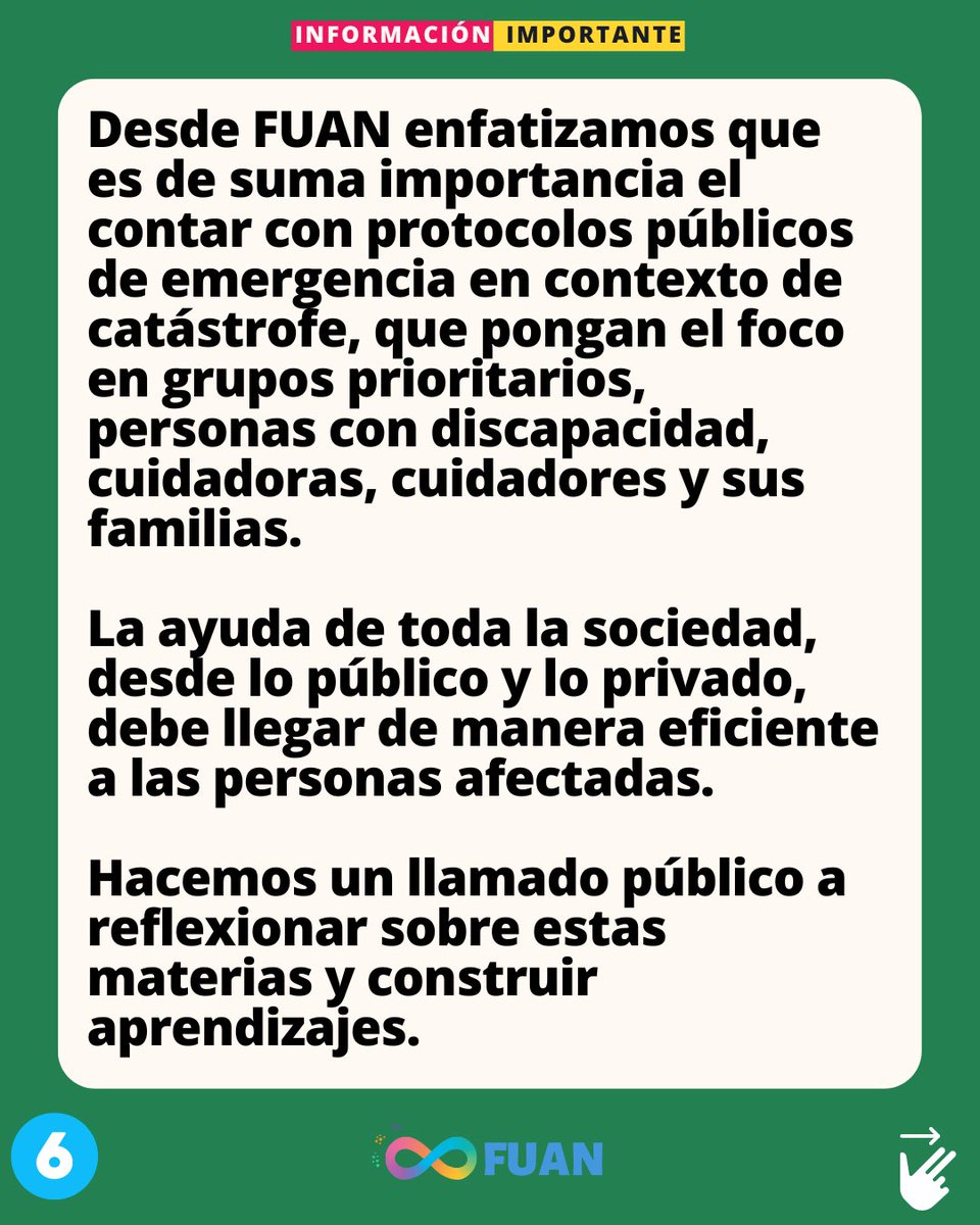 FuanFundacion's tweet photo. ♾️🌈 Continúa campaña de apoyo a personas autistas siniestradas en el mega incendio.
✅ Se trata de iniciativa liderada por @AutismoVina con el apoyo de @fenaut , FUAN y de decenas de organizaciones. Mas info ➡️ https://t.co/1vgfEqgg70 #TodxsDiferentesTodxsValiosxs https://t.co/NHZZ0Qzkg6