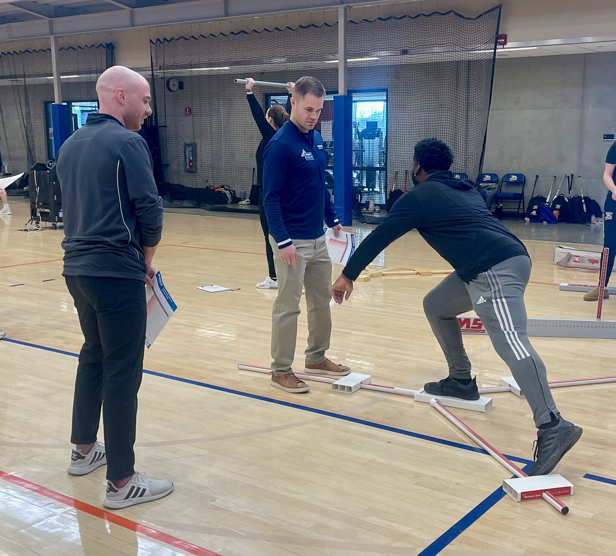 KateHermsen's tweet photo. Love the hands-on support I get from @Athletico with our @HawkeyeRedTails! What a great partnership where we can spend the afternoon doing injury prevention screenings with @RedTailTrackXC and the softball team. And can’t forget the great help from @UNIAthTraining  grad students! https://t.co/OTWhcdVLIj