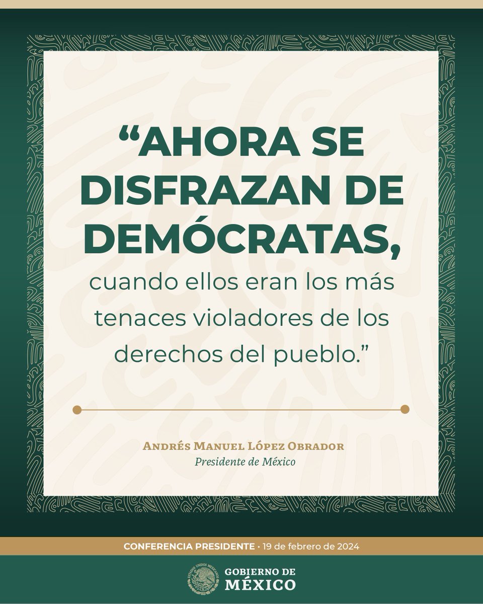 facturado's tweet photo. Publicación denunciada.
Desde cuenta oficial del Gobierno Federal @Gobiernomx incitan al odio y acoso selectivo a personas que participaron en la marcha a favor de la democracia y la libertad.
PASAMOS DE LA CRÍTICA AL ACTIVISMO Y LA DENUNCIA* 

https://t.co/RbKKRevThY https://t.co/2swRaONI0C