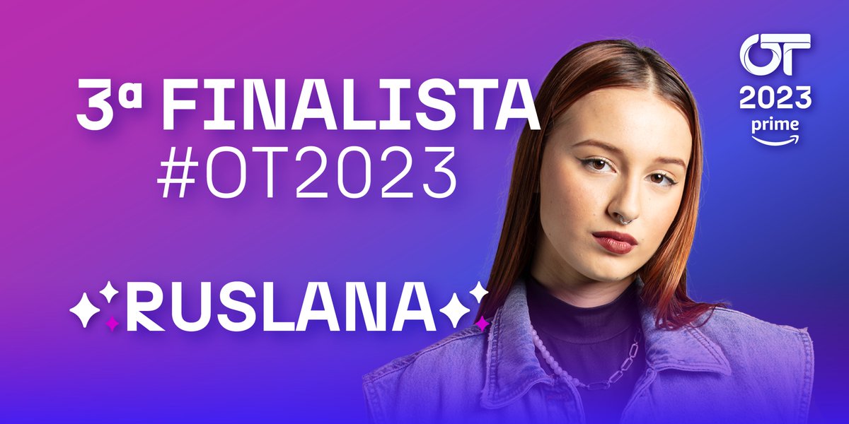 OT_Oficial's tweet photo. Y la TERCERA FINALISTA de #OT2023 es RUSLANA 🥉 #OTGalaFinal 💙✨ https://t.co/fa5kkAyIXh