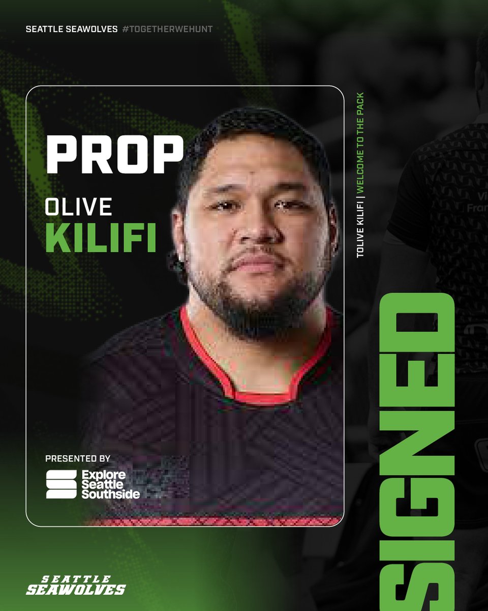 SeawolvesRugby's tweet photo. Welcome OLIVE KILIFI, to once again Explore @SeattleSouthSid
We are ecstatic to announce the return of a beloved figure, Olive Kilifi, to the pitch.
Read more at linkinbio
#TogetherWeHunt #TWH #SeattleSports #Rugby #exploreseattle #seattlesouthside @usmlr https://t.co/2teeqUH9Ff