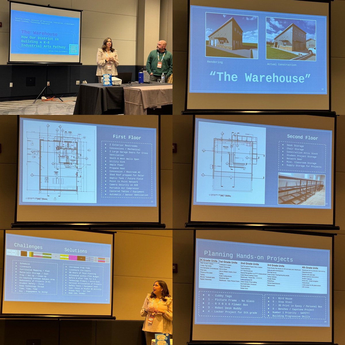 StefaniePitzer's tweet photo. Loved hearing @NatAlmasi & Shawn Lindsay from Oak Grove 68 share their journey through a K-8 Industrial Arts Pathway! Looking forward to seeing this continue to grow and maybe visit more 😉 #IDEAcon #IDEAil #Pitzer4e #momsasprincipals #iledchat https://t.co/aO4pcJtXpk