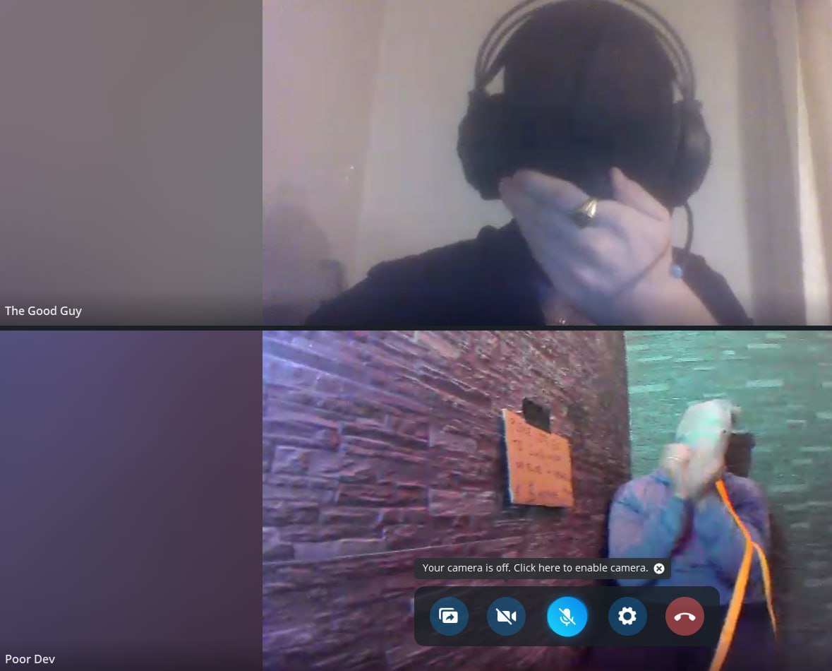 DevHostage's tweet photo. Fugitive &amp; Dev in the voice chat. Dev still held as a #HOSTAGE.

Insane community and support. Join while you can

#sol #solana https://t.co/ByI7fZuV74