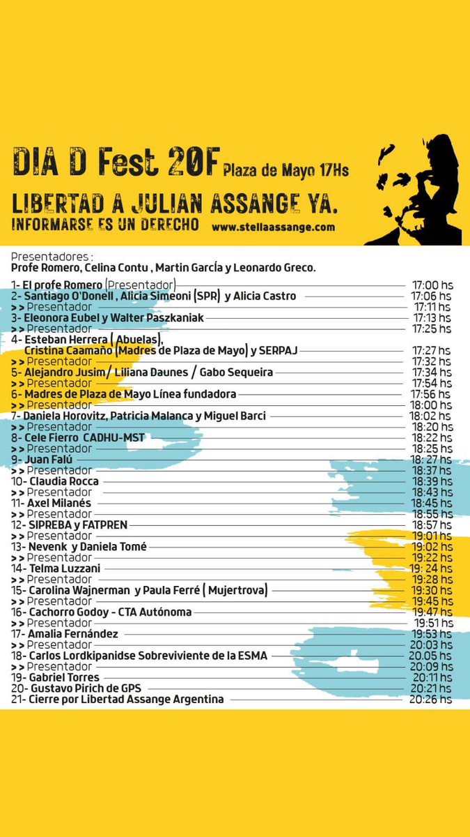 La Argentina se solidariza con Julián Assange, prisionero de conciencia. ¡Liberen a Julian ya!