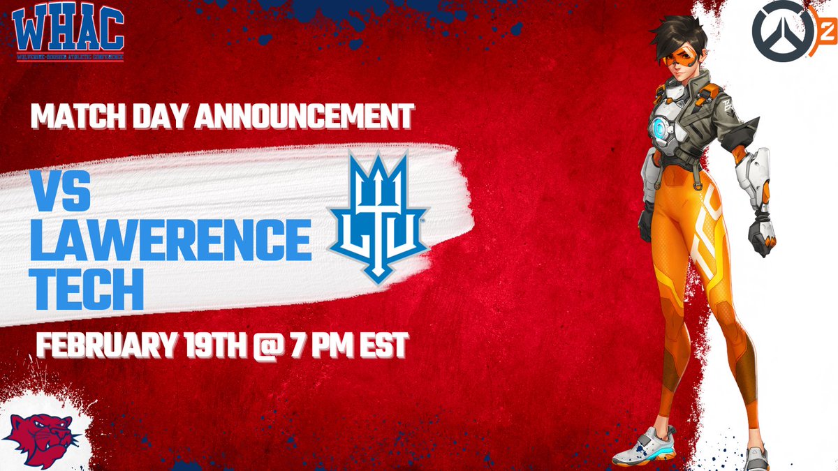 ClearyOW2's tweet photo. Buckle up, folks! It's game day, and we're going head-to-head with Lawrence Tech in Overwatch 2!

🗓️: TONIGHT @ 7 PM EST
📹: https://t.co/0vCnr8uFBY

#ClearyCougars #ClearyOW https://t.co/eqFBtdTQLN