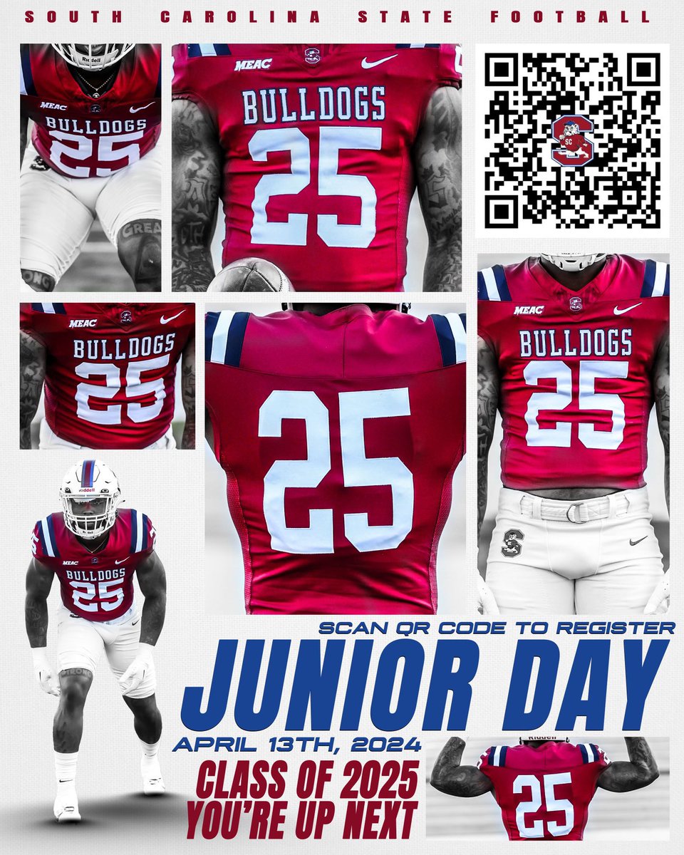 C/O 25 junior day come up. Come see what Sc State has to offer! Let’s get it. You’re on the ⏰
