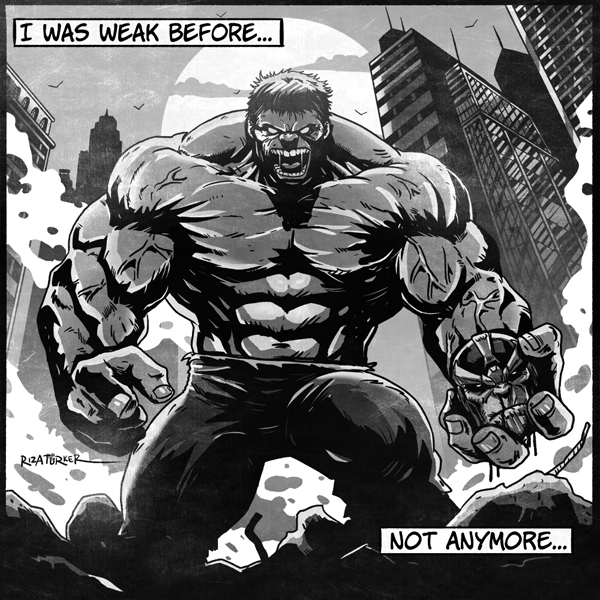 RizaTurker's tweet photo. "Sweet Sweet Revenge" #hulk #thanos #hulkvsthanos #brucebanner #fanart #hulkfanart #thehulk #incrediblehulk #planethulk #greengiant #theincrediblehulk #drawing #digitaldrawing #illustration #digitalillustration #marvelcomics #marvelfanart #rizaciziyor https://t.co/e8K8FFSWk8