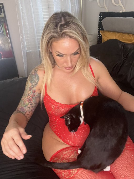 And from here I didn't cam yesterday. At least I got in some pics before he took up my lap for a half
