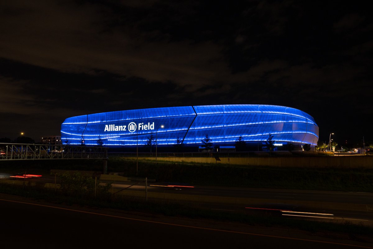We are deeply saddened by the tragic events that took place in our community on Sunday. Allianz Field will shine blue this evening in honor of the victims, their families, emergency responders, and the entire Burnsville community.